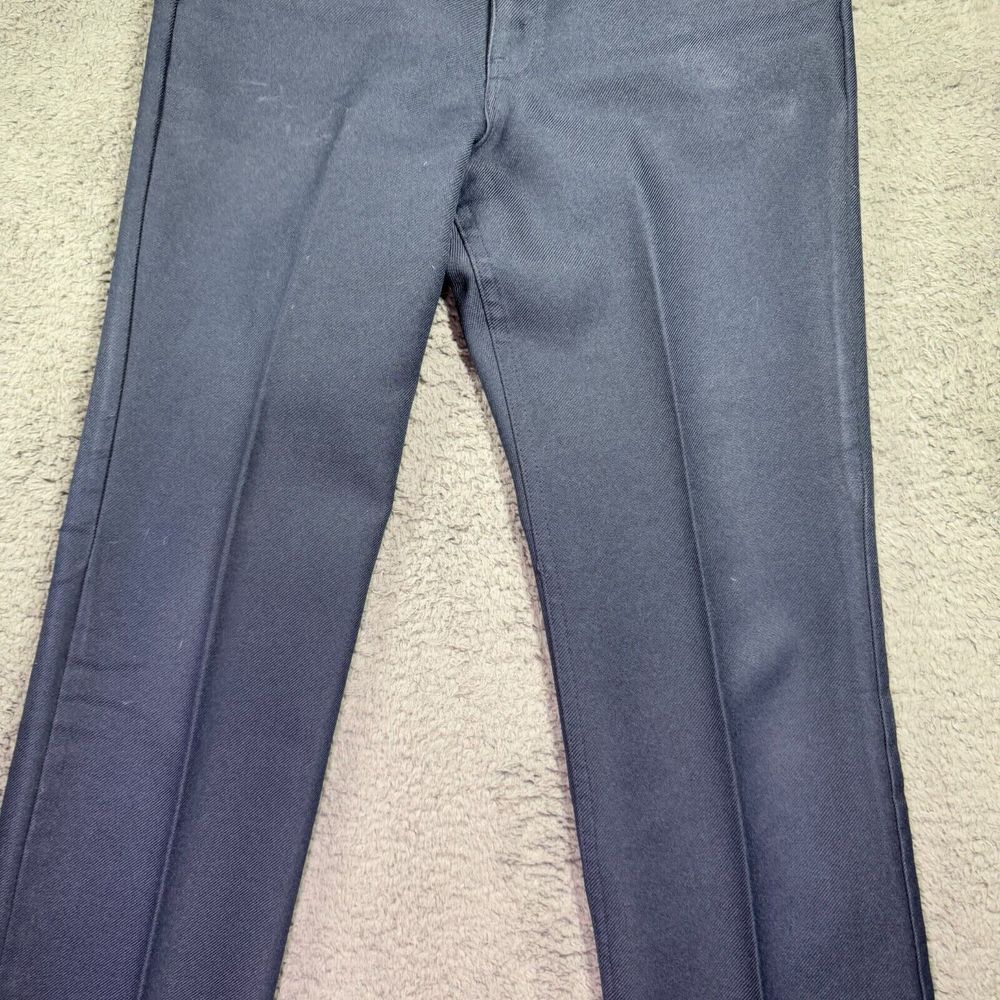 Levis Pants Mens 33x34 Polyester Dacron Slacks Trousers Electric Grandpa Dadcore - Picture 6 of 10